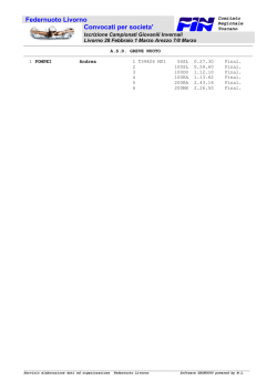 Elenco Finalisti per Societ&agrave;