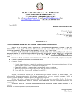 Circolare n. 183 - Commissioni esami di Stato 2015