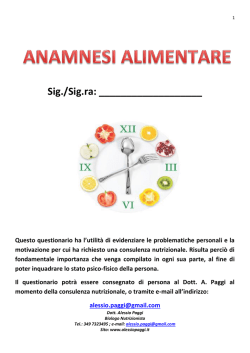 anamnesi - Alessio Paggi