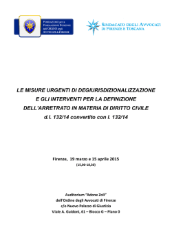 Programma - Fondazione Forense Firenze