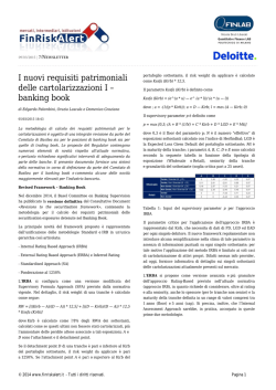 Ultimo numero - FinRiskAlert