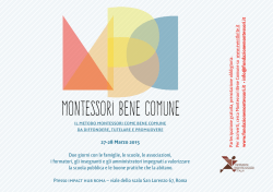 Montessori Bene Comune 2015
