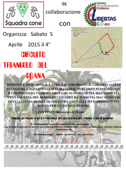 CIRCUITO TRIANGOLO DEL GRANA