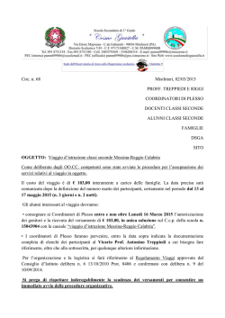 Circ. n. 68 Misilmeri, 02/03/2015 PROFF. TREPPIEDI E RIGGI