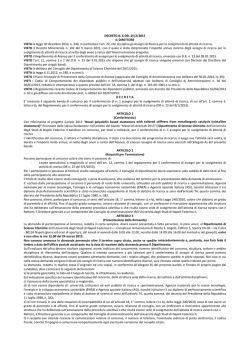 DECRETO N. 6 DEL 25/2/2015 IL DIRETTORE VISTA la legge 30