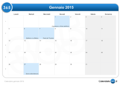 Calendario mensile 2015 & Giorni festivi 2015