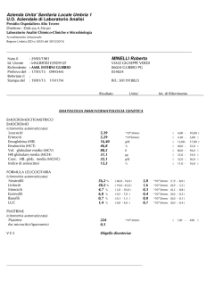 Presidio Ospedaliero Alto Tevere Laboratorio Analisi Chimico