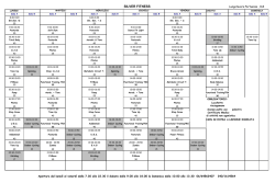 Scarica l`orario dei corsi