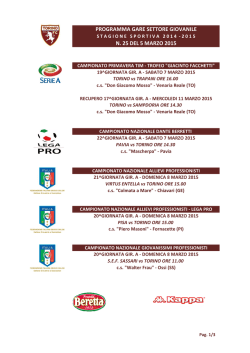 Clicca qui per vedere il programma completo delle