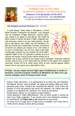Avviso 2015.03.15 - Parrocchia Madonna di Rosa