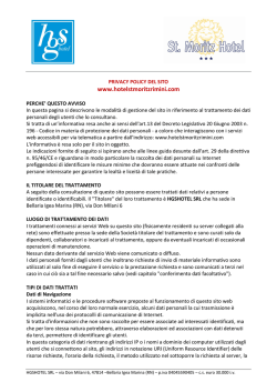 Policy Privacy - Hotel St. Moritz