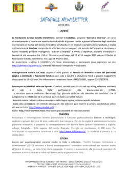 INFOPOLI NEWSLETTER
