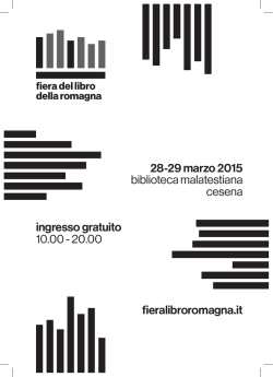 Programma Fiera del libro della Romagna 2015