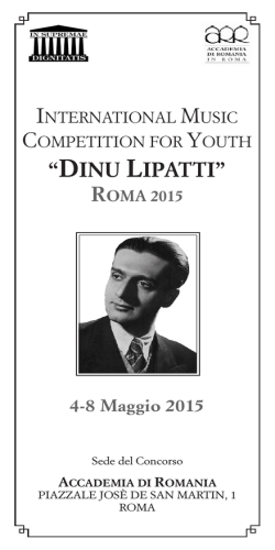 Regolamento Dinu Lipatti - Accademia Musicale Mediterranea