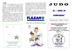 21&deg; Judo in Compagnia 2015 - Judo Team Gardolo