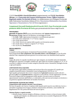 CGSPavia2015 - Istituto Comprensivo Rivanazzano