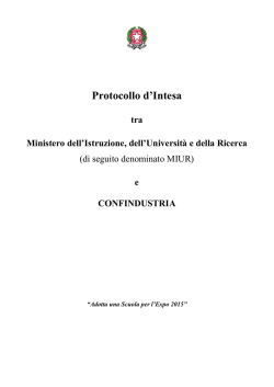 Protocollo MIUR-C... - Confindustria Firenze