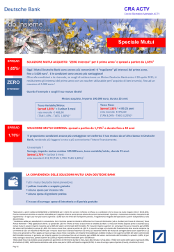 deutsche bank convenzione mutui da marzo 2015
