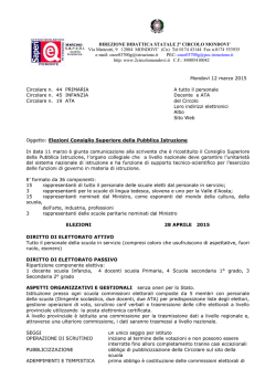 Elezioni Consiglio Superiore della Pubblica Istruzione