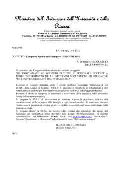 Sciopero docenti a tempo determinato