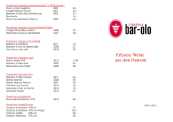 Erlesene Weine aus dem Piemont - vinoteca bar-olo