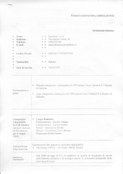 Cv Ramundo Lucia - Comune di Soleto