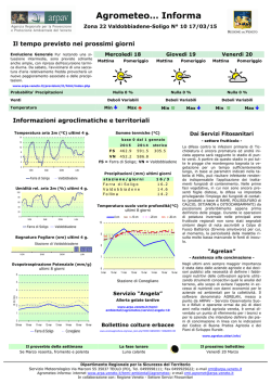 Agrometeo&hellip; Informa