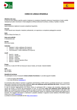 CORSI DI LINGUA SPAGNOLA