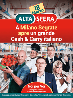 guarda la brochure di presentazione del nuovo cash & carry di