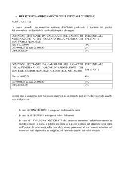 &bull; DPR 1229/1959 &ndash; ORDINAMENTO DEGLI UFFICIALI GIUDIZIARI