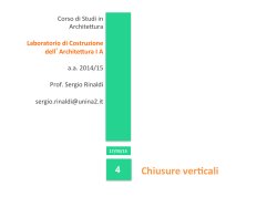 chiusure verticali:pareti perimetrali