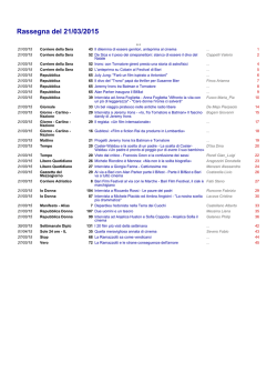 Sabato - Ufficio Stampa Rai