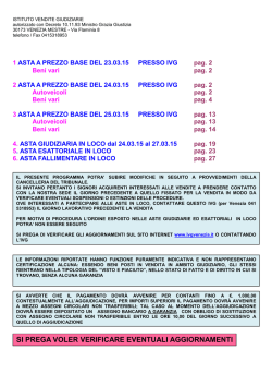 Bollettino Marzo 2015 - Istituto Vendite Giudiziarie di Venezia