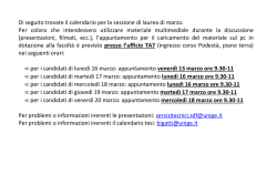 calendario tesi di laurea di marzo - genova