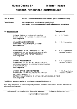 Lavora con noi - Nuova Cosmo Srl