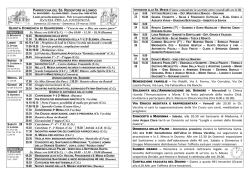 Avvisi - Parrocchia Ss. Redentore Lonigo (Vicenza)