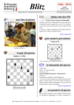 Blitz - Federazione Scacchistica Italiana