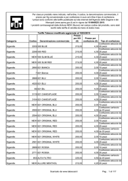 Prezzo per confezione