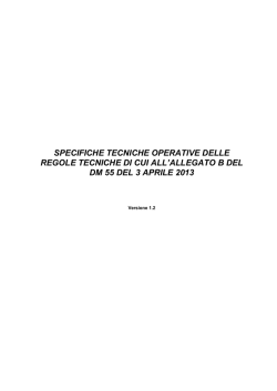 Specifiche tecniche relative al Sistema di Interscambio