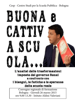 L`analisi delle trasformazioni imposte del governo Renzi i