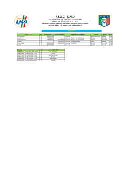 CALENDARIO ed ANAGRAFICA PiccAmici 1