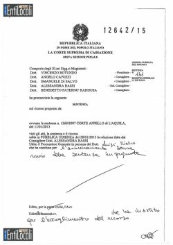 pdf La sentenza della Corte di cassazione n. 12642/2015