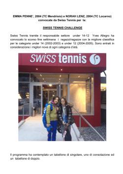 EMMA PENNE`, 2004 (TC Mendrisio) e NORAH