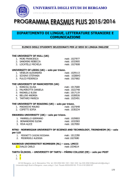 dipartimento di lingue, letterature straniere e comunicazione