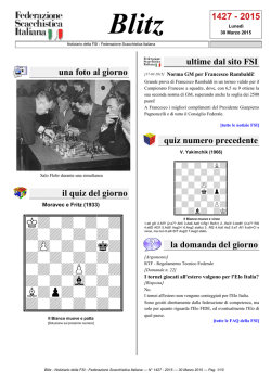 Blitz - Federazione Scacchistica Italiana
