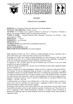 Scheda dell`escursione - CAI Cinisello Balsamo