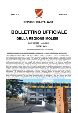 sommario parte i decreti del presidente della