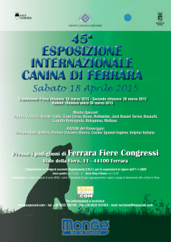 ESPOSIZIONE INTERNAZIONALE CANINA DI