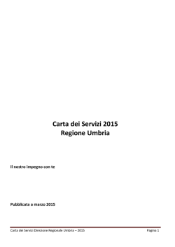 La Direzione Regionale Umbria