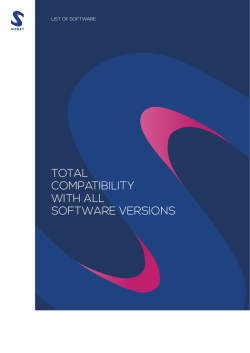 TOTAL COMPATIBILITY WITH ALL SOFTWARE VERSIONS